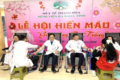 Mở đầu chuỗi chương trình hiến máu tình nguyện ngành Y tế tỉnh Thanh Hóa năm 2026